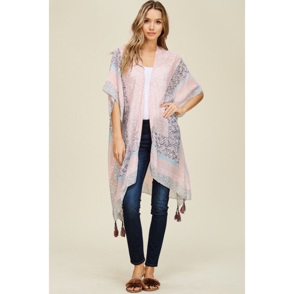 ❤️SALE Gorgeous Boho Scarf Kimono Cardigan - Picture 5 of 7